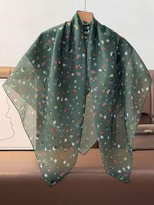 1pc New Fashion Polka Dot Print Multi-Pattern Square Scarf Bandana - Multicolor - View 6