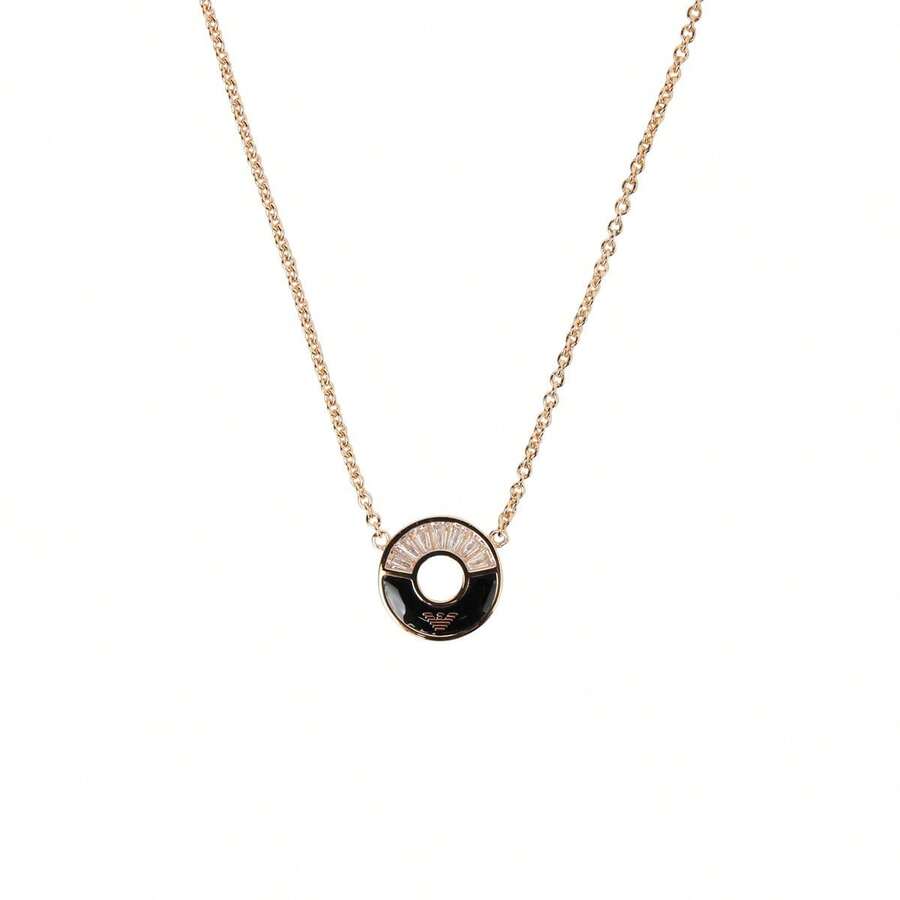 Emporio Armani Women's Necklace EG3555221 - Black EG3555221 - View 1