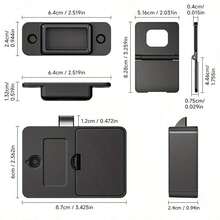 Khóa ngăn kéo tủ thông minh NFC, lắp đặt không cần khoan, có tay cầm, mở khóa bằng thẻ, mở khóa NFC qua điện thoại, mở khóa không dùng chìa, phù hợp cho: ngăn kéo gỗ, tủ, tủ đầu giường, bàn làm việc, tủ văn phòng; dùng pin AAA (không bao gồm pin) - Xem 3