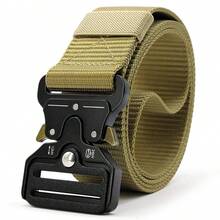 1 Pack New Tactical Belt, Quick Release Casual Multi-Function Belt, Multi-Function Nylon Belt, Outdoor Hiking And Training Nylon Mesh Work Belt With Heavy Duty Quick Release Buckle. (Due To Lighting And Angle During Photography, The Actual Product May Have Slight Color Differences From The Image.) - Multicolor - View 4