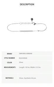 Emporio Armani Essential Collection Women's Bracelet EG3592040 - Silver EG3592040 - View 7