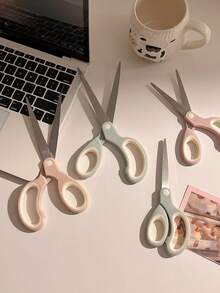 1pc 6.5 Inch (16.5cm) Multi-Purpose Stainless Steel Scissors, Suitable For School, Office And Home, Durable And Portable, Multi-Function Craft And Paper Cutting Tool, Comfortable Handle - Single Piece - View 5
