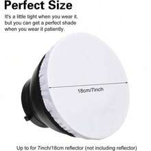 1pc Soft White Diffusion Cloth For 7 Inch 180mm Standard Studio Photography With Flash Effect - Multi-color - View 8