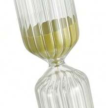Baroni Home Sanduhr, dekorative Sanduhr für Wohnzimmer, Aufenthaltsraum, Flur, Schlafzimmer, Büro, Arbeitszimmer, 30-Minuten-Sanduhr, 5,5x5,5x20 cm (Zylindrisch Gold) - Gold - Übersicht 4