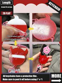 K-Pop Keychain, 2D Acrylic Keychain, RUKA, ASA, AHY, RORA, Bag/Car Keychain Decoration, Celebrity Idol Support Merchandise, Suitable For Family, Friends, Fans - BM-double-sided Different Design - View 2