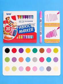 30 Colors Dual-Tip Painting Pens/Student Use/Art Painting/Doodle Brush/DIY Doodle - Multicolor - View 1