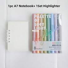 8/16pcs Soft Tip Fluorescent High-Bright Markers, Soft Light Markers, Axe-Shaped Soft Tip, Suitable For Key Point Highlighting, Note Marking, Planner Decoration, Doodle, Daily Learning, Office Work, Handmade DIY Creation - Highlighter - View 13