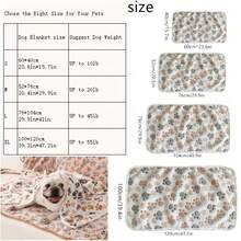 New Fashion 1pc Blue Polka Dot Dog Blanket, Warm Coral Fleece, Sofa Bed Cover Blanket For Small, Medium And Large Dogs, Home Use - 52*76cm - View 2