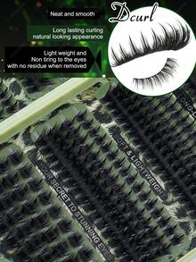 CMAYOME [Christmas Limited Edition]520/396/384PCS Multi-Specification Cluster False Eyelashes DIY Set, Spiky, Wheat, Cat Eye Styles Combination, 6-18mm Mixed Length, Segmented Design, Can Be Freely Matched According To Eye Shape And Makeup Style To Create Cartoon Big Eyes, Exquisite Cat Eyes, Fairy-Like And Daily Makeup Effects, Suitable For Home Application, Dates, Parties And Holiday Looks, Set Includes Eyelash Glue, Tweezers, Single-Head Brush For Easy Cluster Picking, Positioning And Organizing - Green - View 7