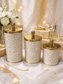 3-Piece High-End Multifunctional Airtight Containers, European-Style Leak-Proof Sealed Containers, Suitable For Tea, Grains, Candies, Kitchen Storage And Preservation, Kitchenware, Jars, Dry Foods, Spices, Coffee, Space-Saving And Anti-Drop. - Multicolor - View 11