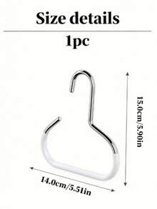 5/1pc Multi-Functional Anti-Slip Metal Round Hook, Suitable For Hats, Underwear, Ties, Scarves And Belts, Can Be Used As Storage Rack For Home, Dorm, Hotel, Bathroom, Bedroom And Closet - Multicolor - View 12