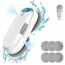 INSE Automatic Smart Window Cleaner, Sound Wave Technology With Remote Control, Ideal For Windows, Tiles, And Glass Doors - US A Type Plug(110-127V) - View 2