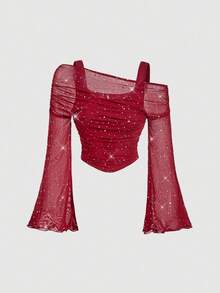 Maternity T-Shirts - Burgundy - View 1