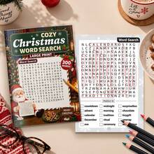 Kids Activity Books, Family Word Games, Christmas Word Search Puzzle Book, Find Festive Words Together And Share Holiday Puzzle Fun, Enjoy Parent-Child Activities At Home, A Christmas Gift For Families Who Love Solving Word Puzzles - Children's Riddle Book - View 4