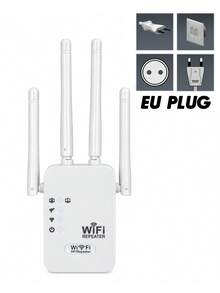 WiFi 訊號放大器 路由器擴展器 訊號增強器 長距離放大器 附乙太網路埠 雙網路介面 無線網路中繼器 家用行動通訊放大器 - 白色 - 查看 11
