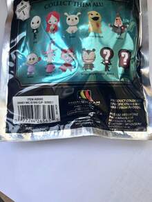 1PC Disney Officially Licensed Blind Box 3D Figurine Bag Clip Charms Jack Sally Vampire Devil Witch Anime Figure Keychain Anime Collector Kering Backpack Decor Mystery Birthday Holiday Gift - Multicolor - View 11