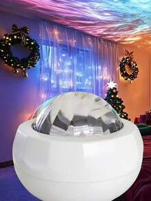 1PC USB Powered Remote Control Portable Lighting Projector Romantic Premium Mood Night Light Bedroom Gaming Room Decor Creative Ornament Computer Desktop Dynamic Projection Spotlight Aurora Atmosphere Light Multi-Color Lighting - Multicolor - View 2