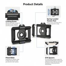 APEXEL Phone Lens Photography Accessory, 17mm+37mm Multi-Function Stretch Clip, Universal Phone Holder Compatible With Macro, Wide Angle & Other Lenses (Lenses Not Included) - View 7