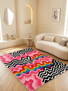 Decomia -Digitally Printed Living Room Rug, Kitchen Rug, Runner - White - View 2