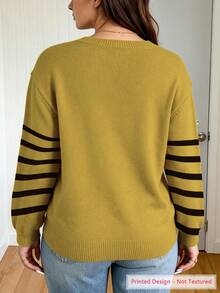 ASHKATIA Women's Sweater, Autumn And Winter Plus Size Clothing, Cute Puppy Print - Multicolor - View 2