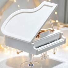 Creative Piano 2D Decor Music Box Birthday Gift Minimalist Style Home Decoration Ornament - 1PC - View 3