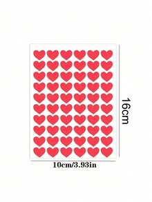 1200/600/60pcs Red Heart Stickers, Glitter Mini Small Heart Stickers For Decoration, Rewards, Valentine's Day, Wedding, Mother's Day, Envelopes, Gift Boxes, Elementary School Rewards, Back To School - Multicolor - View 8
