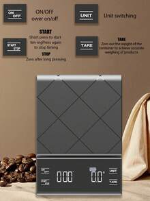 [New Year Best-Seller] Smart Coffee Scale With Timer (1-Pack), High-Precision Food Scale, Kitchen/Baking Scale, Design (Batteries Not Included) - Kitchen scales - View 3