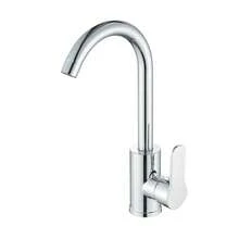 Kitchen Sink Mixer Taps Swivel Spout Single Lever Tap Mono  Faucet Modern - Silver - View 9