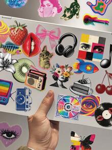 50pcs Y2K Style Stickers For Scrapbook, Diary, Notebook, Tablet ...