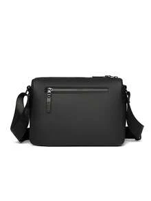 New Solid Color Men's Business Casual Multi-Zipper Messenger Bag Commuter Fashion Crossbody Bag - Multicolor - View 5