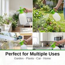 67.63 Oz Pressure Sprayer | Manual Pump Garden Sprayer | Adjustable Nozzle, Suitable For Plant Spraying. | Suitable For Watering, Cleaning And Disinfecting. | Available In Orange And White Colors. - Green & White - View 12