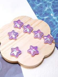 20pcs Colorful Jelly Star Beads, Used For Jewelry Making, Cute Kawaii Spacer Beads, Suitable For DIY Bracelets, Necklaces, Earrings Crafts - Jelly Star - View 2