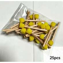 25/15/5/1件黃色海綿刷，適用於塗鴉、繪畫與藝術創作－圓形蘑菇頭 - 多色 - 查看 10
