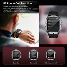 Sports Smart Watch, 2.01-Inch HD Display, Zinc Alloy Body, 350mAh Large Capacity Battery, Multiple Sports Modes, Message And Call Notifications, Multi-Functional Smart Watch, Sports Style Smart Watch Compatible With Android And IOS - View 5