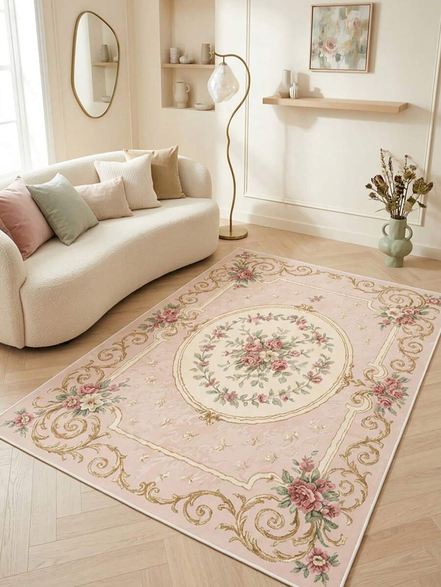 Decomia -Digitally Printed Living Room Rug, Kitchen Rug, Runner - Rust Brown - View 1