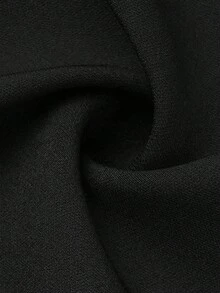 DONICY Women's Elegant Black Asymmetric Front Long Sleeve Blazer, Autumn Business Commute Style - Black - View 4
