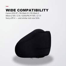 Túi đựng trong máy ảnh bằng neoprene dày, bao bảo vệ máy ảnh DSLR chống sốc, lót mềm có túi trước - Xem 9