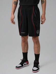Jordan Men's AS DF SPT GFX Knit Shorts IV2632-010 - Black - View 1