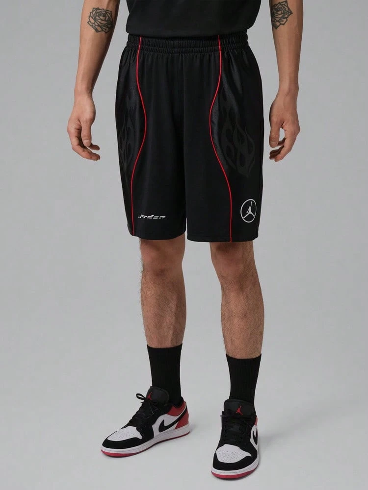 Jordan Men's AS DF SPT GFX Knit Shorts IV2632-010 - Black - View 1
