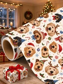 Customized Pet Photo Wrapping Paper: Christmas Gift Wrapping Paper, Your Photo Wrapping Roll, Christmas Gift Wrapping Paper, Birthday Wrapping Paper, Your Photo Wrapping Roll - Multicolor - View 4