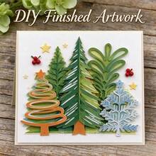 Christmas Tree-Shaped Christmas Metal Cutting Dies For Scrapbooking, DIY Photo Album Decoration,Card Design, Journal Making And Other Decorative Paper Crafts - Christmas Tree Style - View 5