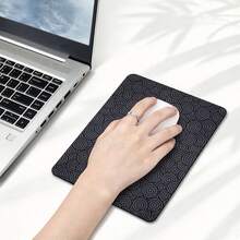 Mini Auspicious Cloud Pattern Office Mouse Pad Business Travel Laptop Mousepad Small Stitched Edge Mat Computer Game Table Mats Rubber Waterproof Anti-Slip Gaming Esports User Keyboard Mousepad - View 2