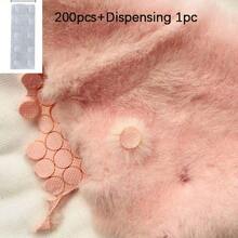 100pcs Faux Mink Fur Pom Poms, Plaid Design Pre-Cut Faux Fur, Ball Shaped, Handmade Pom Poms, Decorative Pom Poms, Soft Touch, Plaid Pattern Craft Material - Various - View 7