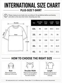 Plus Size Women Leopard & Star Print Round Neck Short Sleeve T-Shirt Casual White Summer - White - View 5