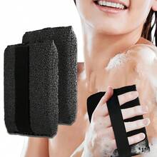 Double Sided Exfoliating Bath Brush, Rough Surface Body Scrub Pad For Dead Skin Removal, Shower Cleansing Exfoliator With Elastic Strap For Men & Women, With Or Without Hanging Strap Shipped Randomly - Multicolor - View 3