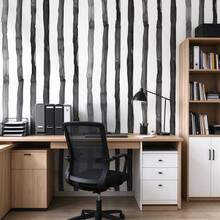 1 Roll Self-Adhesive Ink Strip Wallpaper, Vinyl Stain-Resistant & Easy-To-Clean Removable Sticker, Decorative Panel For Renovating Walls In Entryways, Staircases, Kitchens, TV Cabinets, 17.7inX39.3/118.1/196.8in - A - View 7