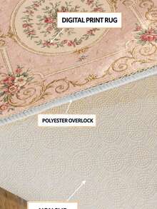 Decomia -Digitally Printed Living Room Rug, Kitchen Rug, Runner - Rust Brown - View 4