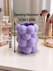 1 buah Tempat Kuas Makeup Bentuk Awan Hati untuk Anak Perempuan, Tekstur Mutiara, Tersedia Berbagai Warna, Tabung Penyimpanan Kosmetik Makeup Gaya INS - MultiWarna - View 9