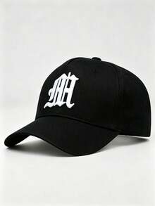 1pc Men Gothic MH Letter Embroidered Baseball Cap Adjustable Fashion Hat For Hiking Casual Street Party Travel Daily Outdoor Wear - Multi-color - View 8