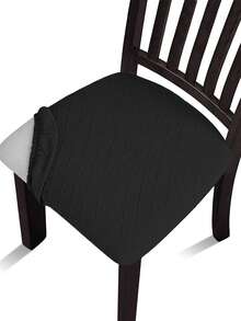 1/4/6pcs Jacquard Chair Cushion, Removable And Washable, A Cushioned Chair Seat Cover Suitable For Kitchens And Offices. - one-size - View 19